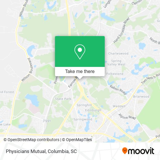 Physicians Mutual map