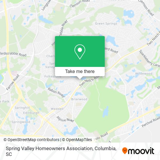 Spring Valley Homeowners Association map