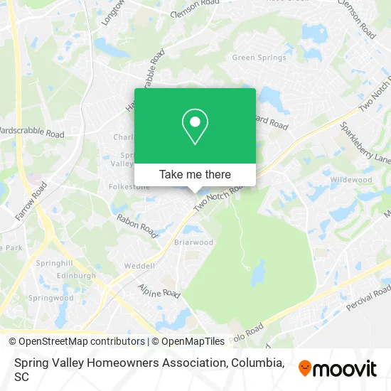 Spring Valley Homeowners Association map