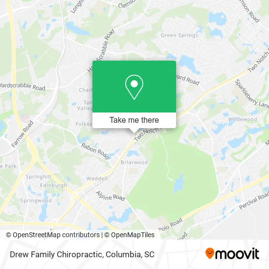 Drew Family Chiropractic map