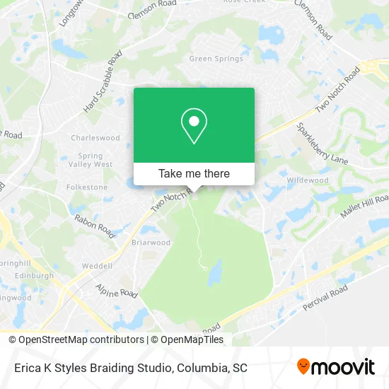 Erica K Styles Braiding Studio map