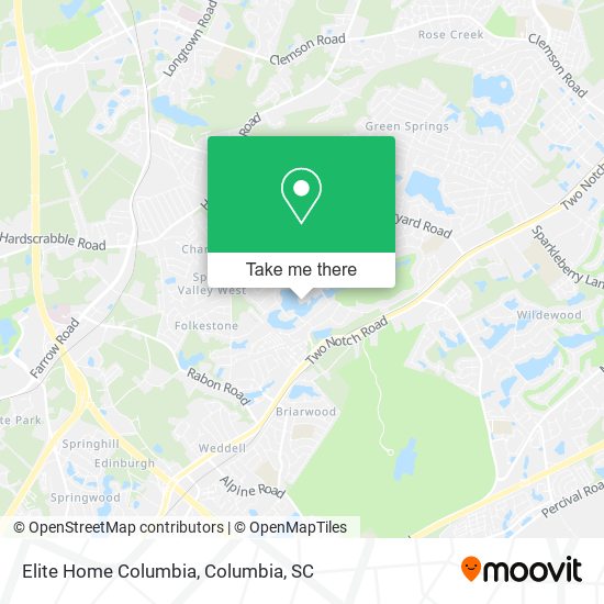 Elite Home Columbia map