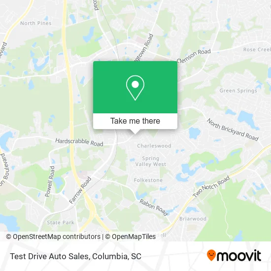 Test Drive Auto Sales map