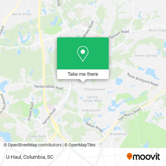 U-Haul map