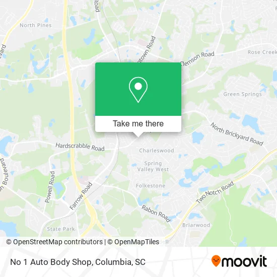 No 1 Auto Body Shop map