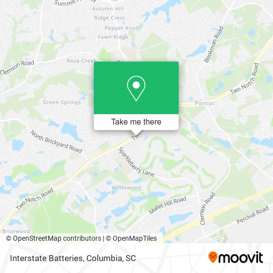 Interstate Batteries map