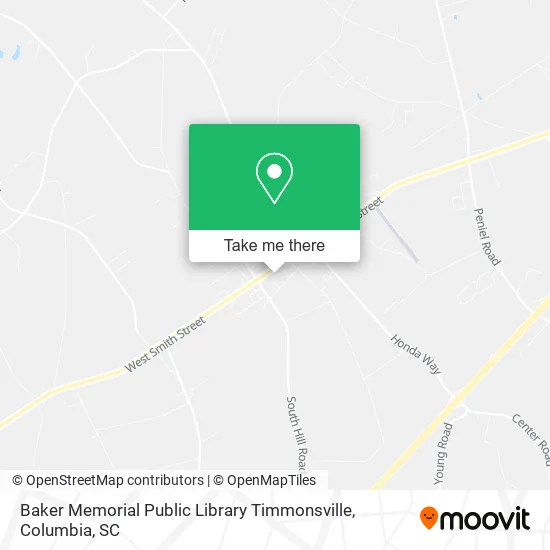 Mapa de Baker Memorial Public Library Timmonsville