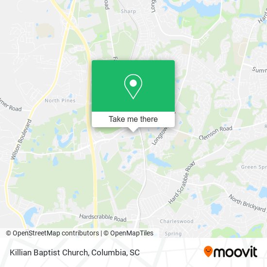 Killian Baptist Church map