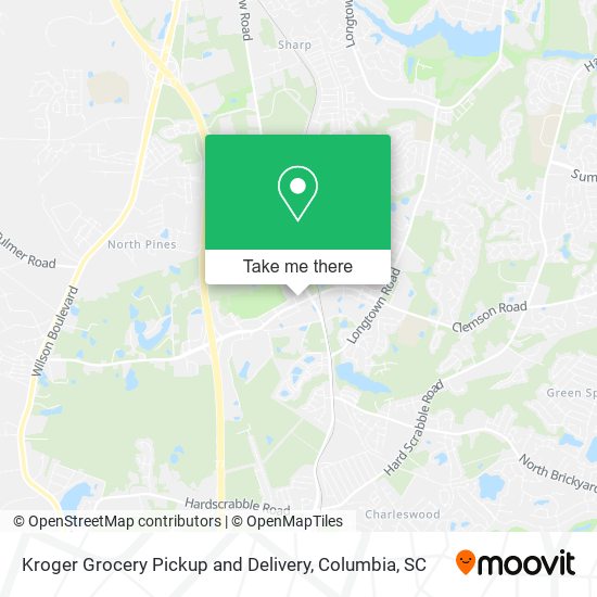 Kroger Grocery Pickup and Delivery map