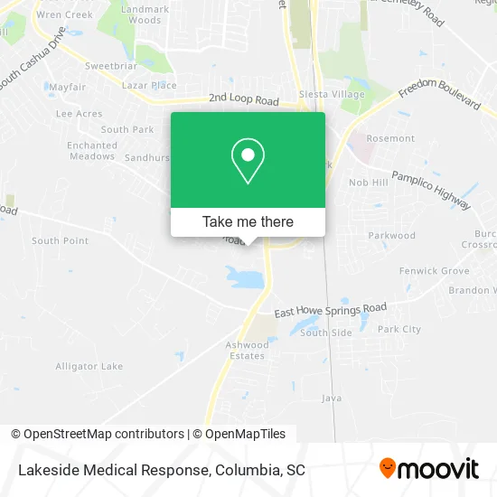Lakeside Medical Response map