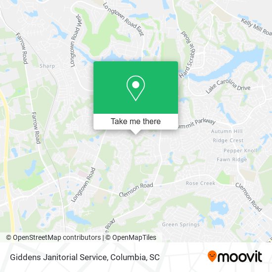 Mapa de Giddens Janitorial Service