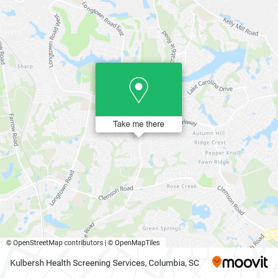 Kulbersh Health Screening Services map