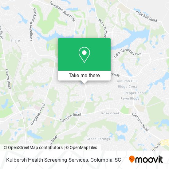 Mapa de Kulbersh Health Screening Services