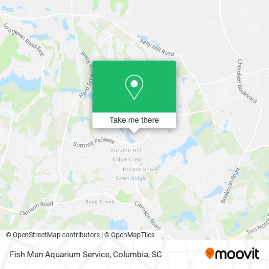Mapa de Fish Man Aquarium Service