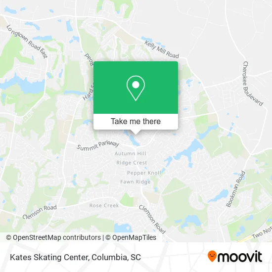 Mapa de Kates Skating Center