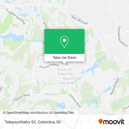 Telepsychiatry SC map