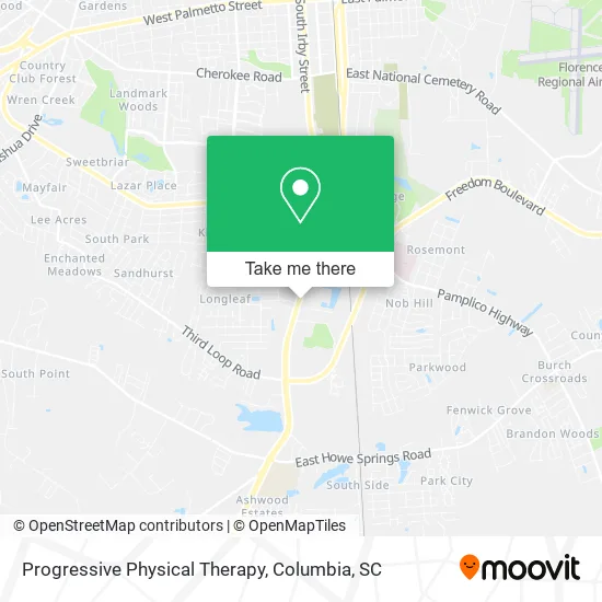Progressive Physical Therapy map