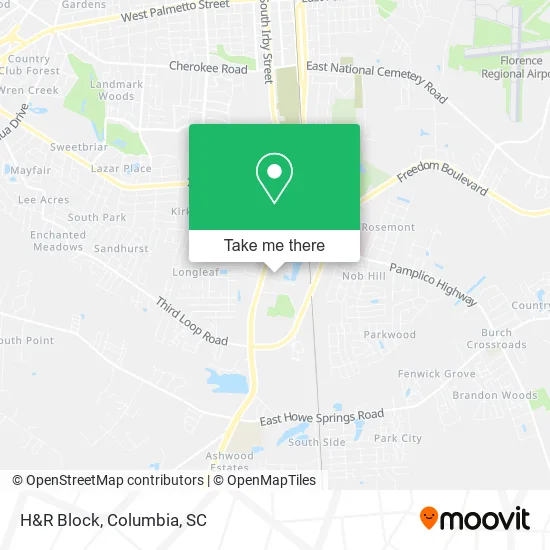 Mapa de H&R Block