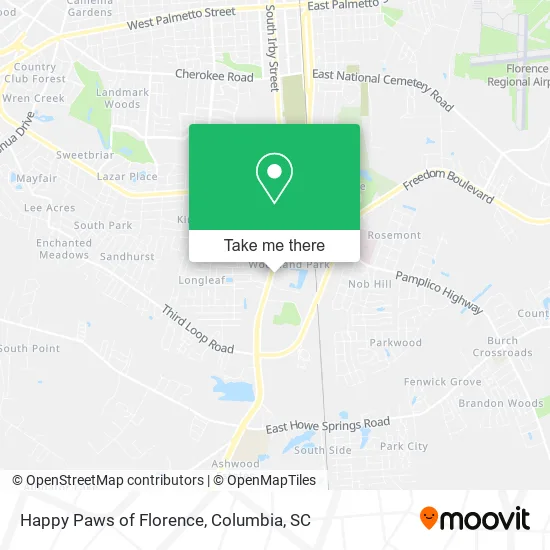 Mapa de Happy Paws of Florence