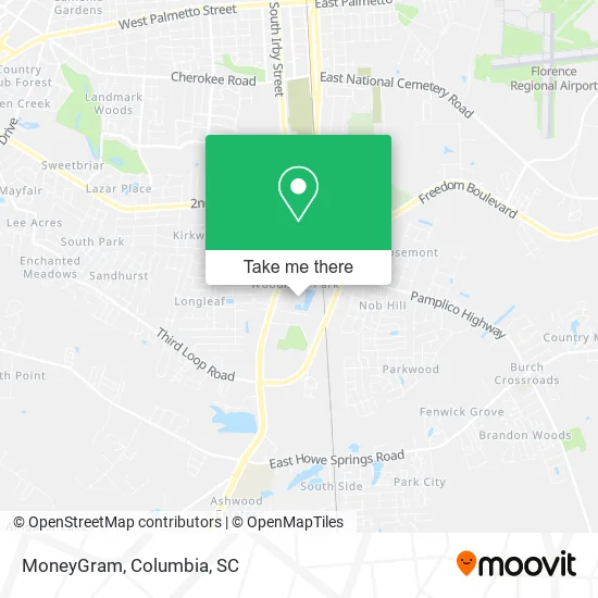 MoneyGram map