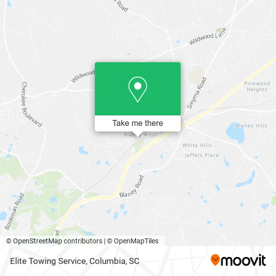 Elite Towing Service map
