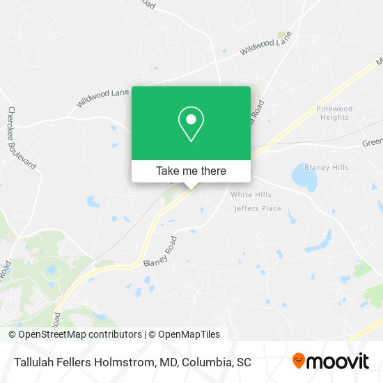 Tallulah Fellers Holmstrom, MD map