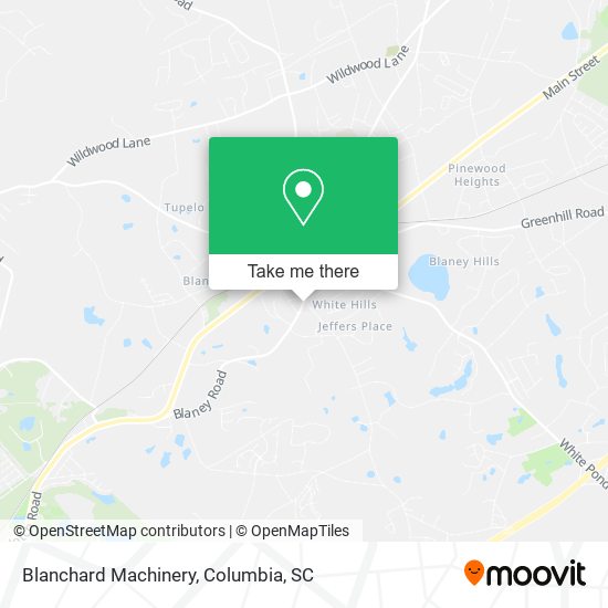 Blanchard Machinery map