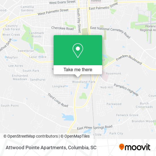 Attwood Pointe Apartments map