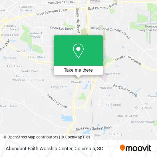Abundant Faith Worship Center map