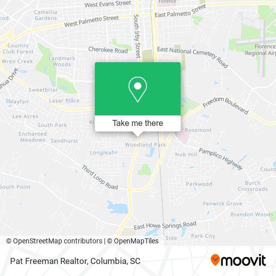 Pat Freeman Realtor map