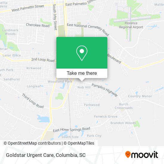 Goldstar Urgent Care map