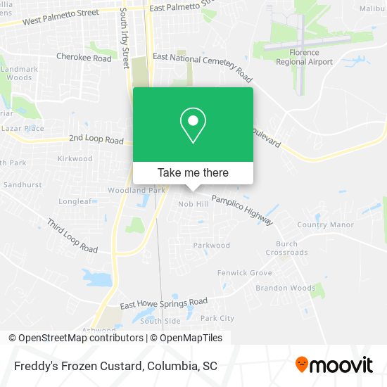 Mapa de Freddy's Frozen Custard