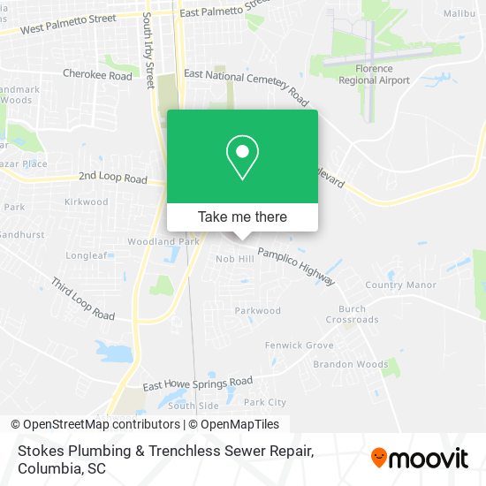 Mapa de Stokes Plumbing & Trenchless Sewer Repair
