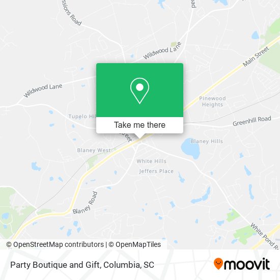 Party Boutique and Gift map
