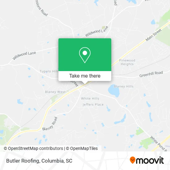 Butler Roofing map