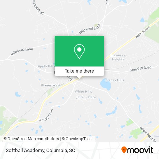 Softball Academy map