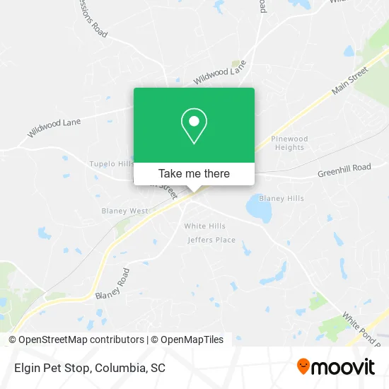 Elgin Pet Stop map