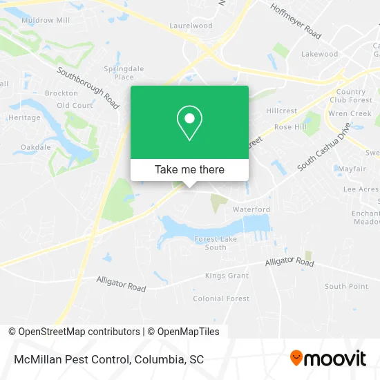 McMillan Pest Control map