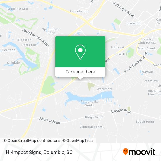 Mapa de Hi-Impact Signs