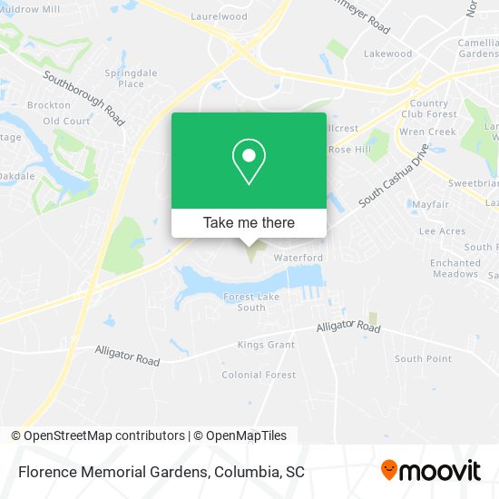 Florence Memorial Gardens map