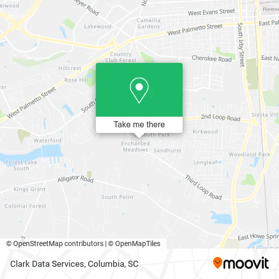 Clark Data Services map