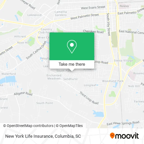New York Life Insurance map