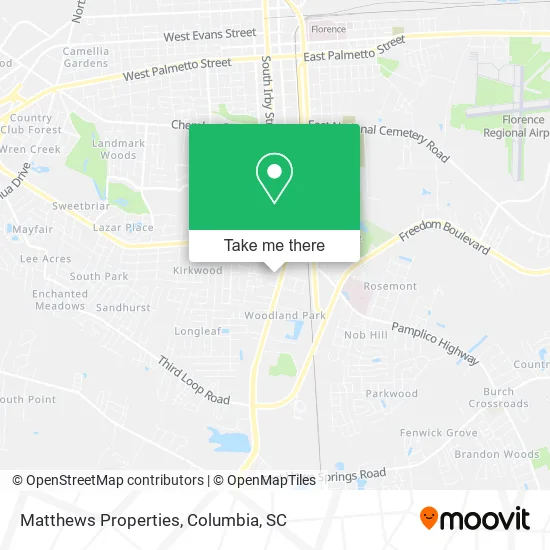 Matthews Properties map