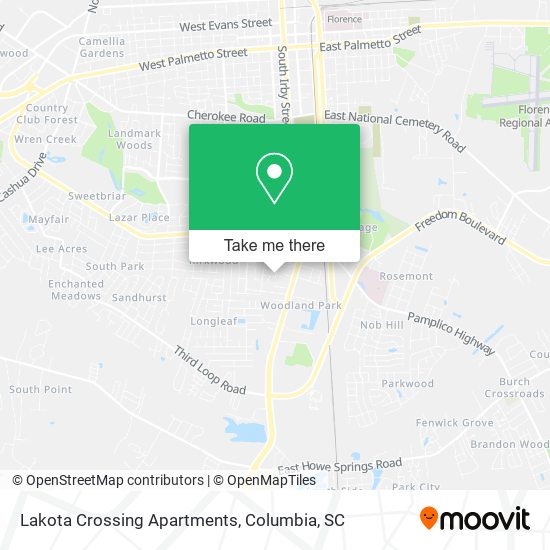 Lakota Crossing Apartments map