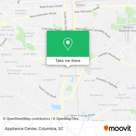 Appliance Center map