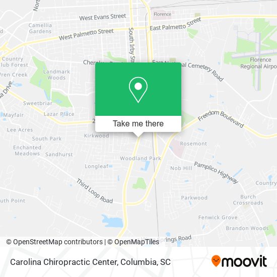 Carolina Chiropractic Center map