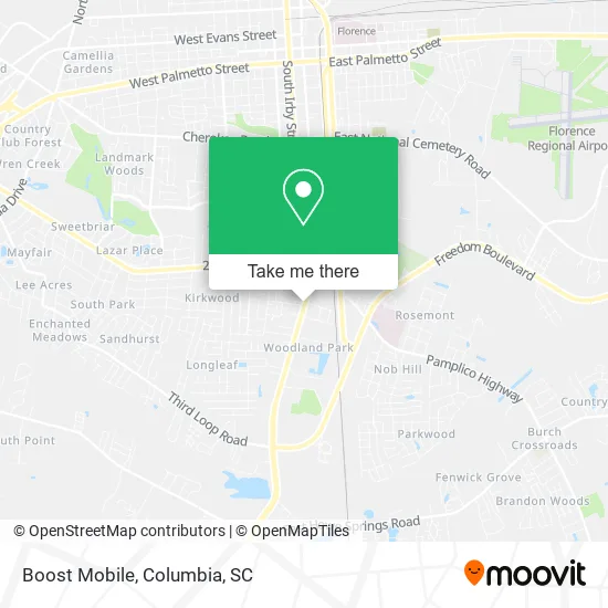 Boost Mobile map
