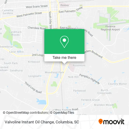 Valvoline Instant Oil Change map