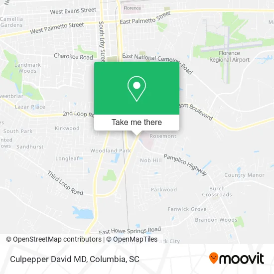 Culpepper David MD map