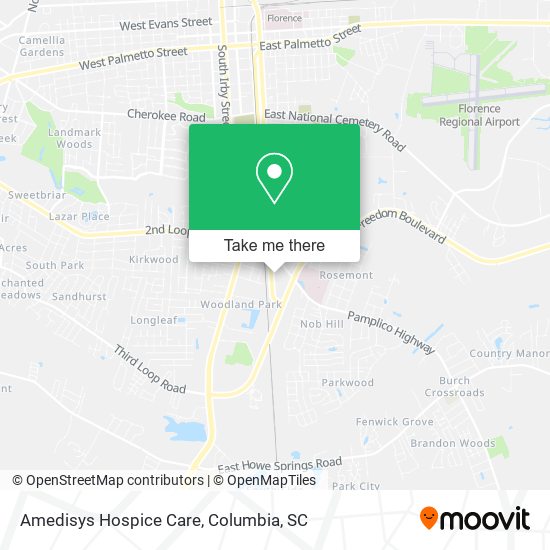 Amedisys Hospice Care map